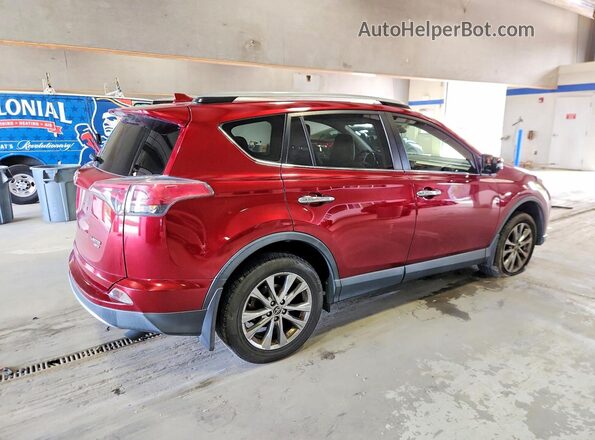 JTMDFREV8JD238522 2018 TOYOTA RAV4 Бордовый Задняя правая четверть