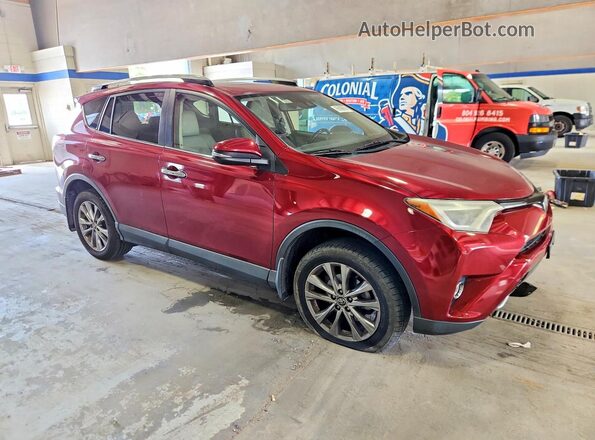 JTMDFREV8JD238522 2018 TOYOTA RAV4 Бордовый Передняя правая четверть