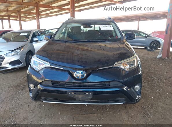 JTMDJREV2HD070952 2017 TOYOTA RAV4 HYBRID Dark Blue Вид щитка приборов