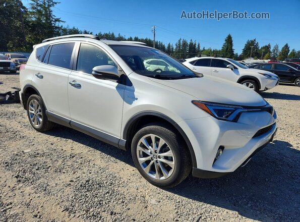 JTMDJREV4JD185462 2018 TOYOTA RAV4 Белый Передняя правая четверть