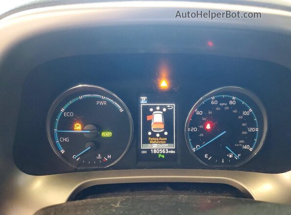 JTMDJREV8JD215840 2018 TOYOTA RAV4 Black Vista del cuadro de instrumentos