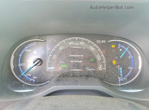JTMDWRFV7KD003948 2019 TOYOTA RAV4 Серебряный Вид щитка приборов