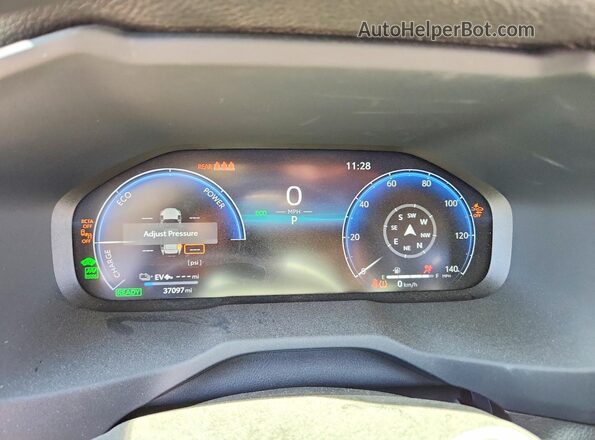 JTMEB3FV7PD155328 2023 TOYOTA RAV4 White Instrument cluster view