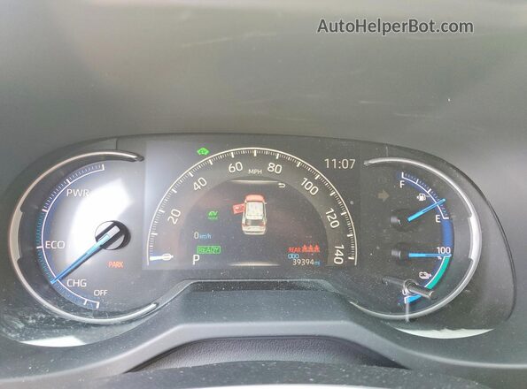JTMEB3FV9ND081455 2022 TOYOTA RAV4 White Instrument cluster view