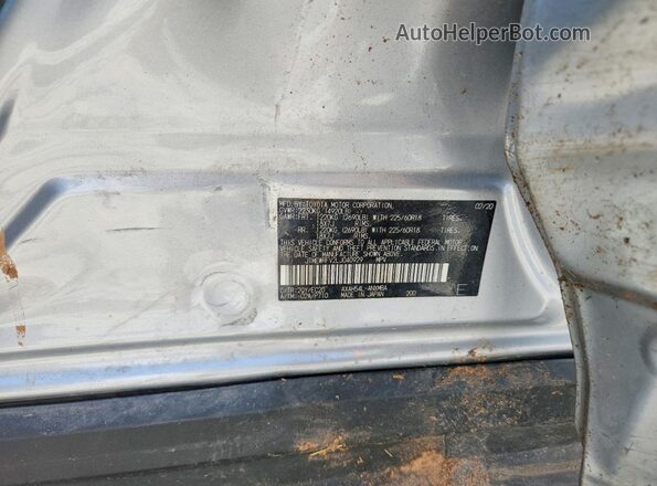 JTMEWRFV2LJ040929 2020 TOYOTA RAV4 Silver Вид наклейки з VIN-кодом