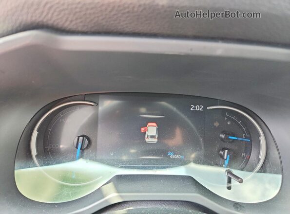 JTMEWRFV8LD548787 2020 TOYOTA RAV4 Gray Vista del cuadro de instrumentos