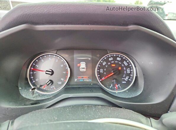 JTMF1RFV2KD033592 2019 TOYOTA RAV4 White Vista del cuadro de instrumentos