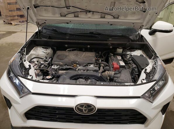 JTMG1RFV3KD047456 2019 TOYOTA RAV4 White Вид підкапотного простору