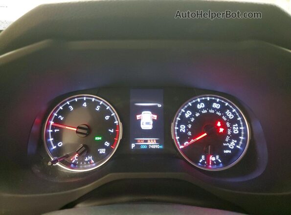 JTMG1RFV3KD047456 2019 TOYOTA RAV4 White Вид щитка приладів