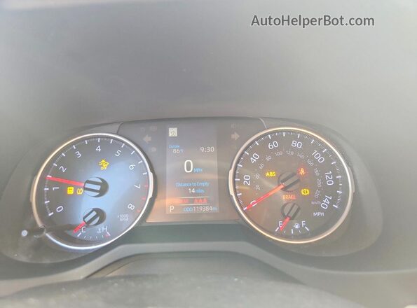 JTMH1RFVXKD004740 2019 TOYOTA RAV4 Серебряный Вид щитка приборов