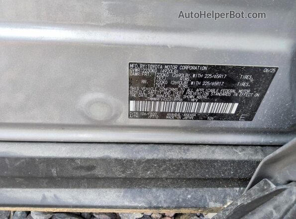 JTMMWRFV4SD318996 2025 TOYOTA RAV4 Silver Vista interior de 360 grados