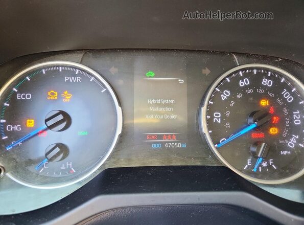 JTMMWRFV8ND140269 2022 TOYOTA RAV4 Silver Widok zestawu wskaźników