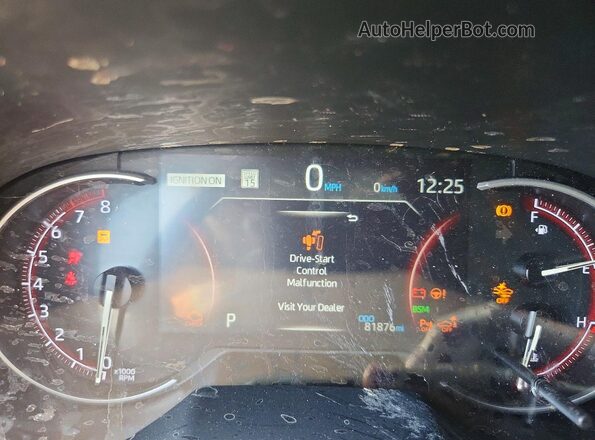 JTMN1RFV0MD074074 2021 TOYOTA RAV4 Blue Instrument cluster view