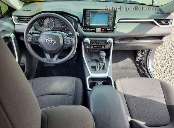 JTMP1RFV7KD027727 2019 TOYOTA RAV4 Gray Dashboard view