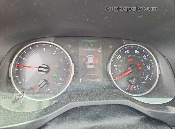 JTMP1RFV7KD027727 2019 TOYOTA RAV4 Gray Instrument cluster view