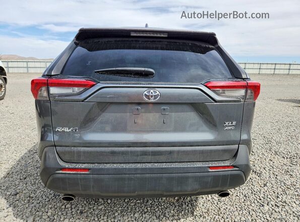 JTMP1RFV7KD027727 2019 TOYOTA RAV4 Gray Rear view