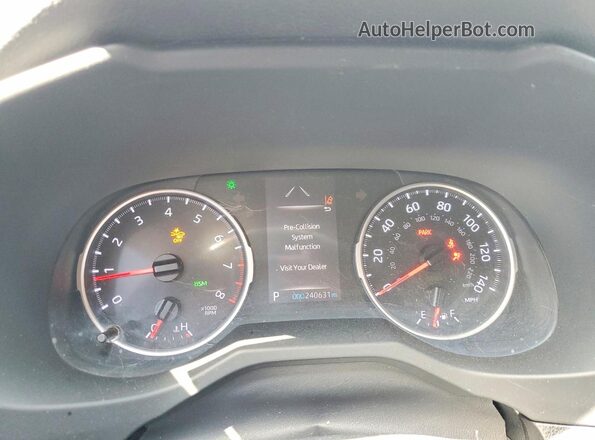JTMP1RFV9KD025364 2019 TOYOTA RAV4 Black Widok zestawu wskaźników