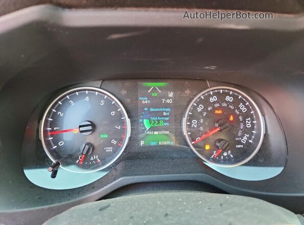 JTMP1RFVXKD522231 2019 TOYOTA RAV4 White ხელსაწყოთა პანელის ხედი