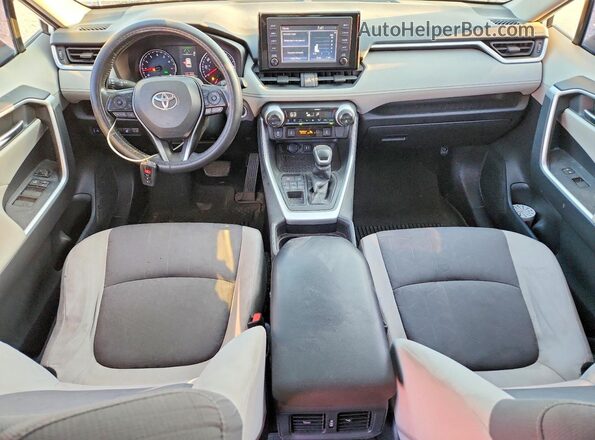 JTMP1RFVXKD522231 2019 TOYOTA RAV4 White წინა პანელის ხედი