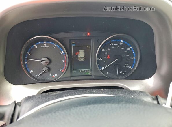 JTMRFREV3HJ161995 2017 TOYOTA RAV4 Blue Instrument cluster view