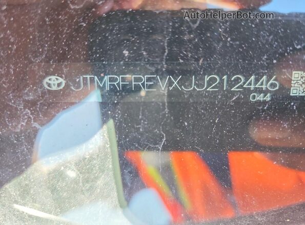JTMRFREVXJJ212446 2018 TOYOTA RAV4 Blue Widok naklejki z numerem VIN