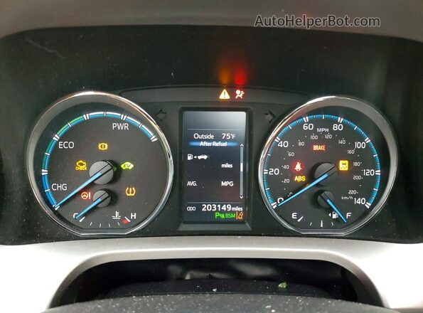 JTMRJREV3GD008755 2016 TOYOTA RAV4 Black Սարքավորումների վահանակի տեսք