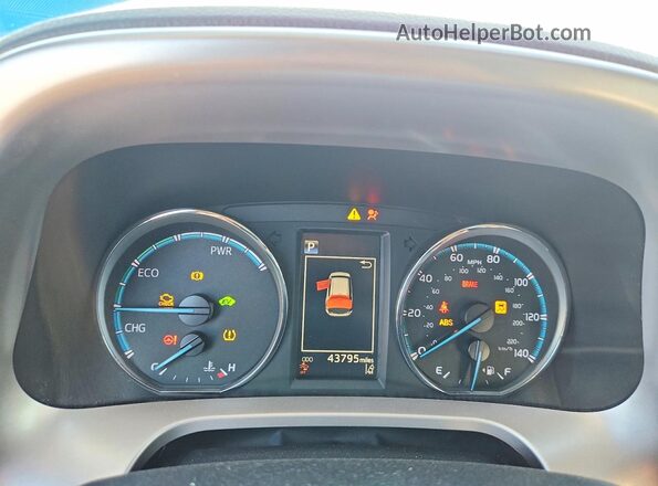 JTMRJREV3JD245320 2018 TOYOTA RAV4 Blue Widok zestawu wskaźników
