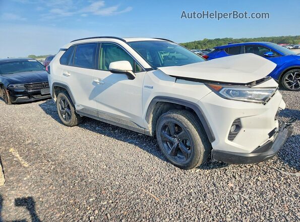 JTMRWRFV0KD018667 2019 TOYOTA RAV4 Белый Передняя правая четверть