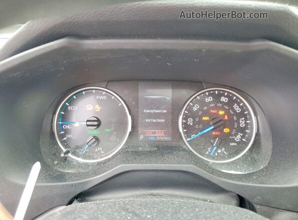 JTMRWRFV7NJ055673 2022 TOYOTA RAV4 Gray Instrument cluster view