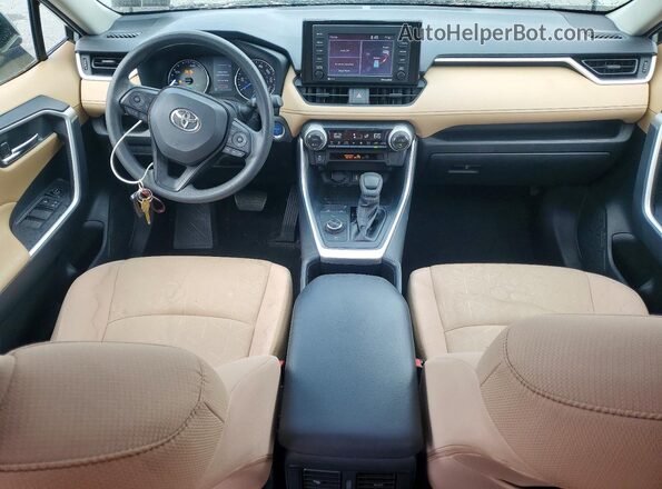 JTMRWRFV7NJ055673 2022 TOYOTA RAV4 Gray Dashboard view