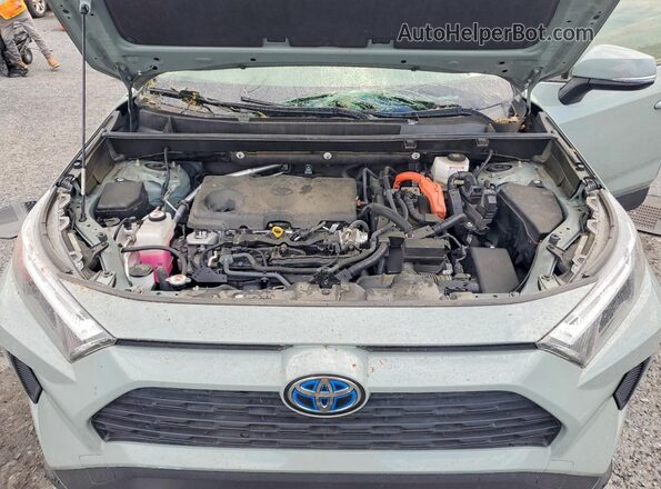 JTMRWRFV7NJ055673 2022 TOYOTA RAV4 Gray Engine compartment view