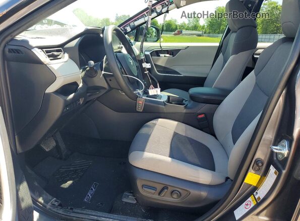 JTMW1RFV1KD506933 2019 TOYOTA RAV4 Серый Вид салона спереди