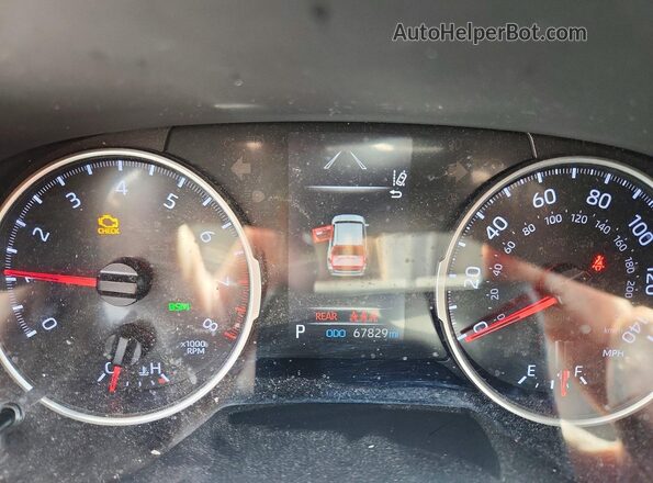 JTMW1RFV6KD017363 2019 TOYOTA RAV White Вид щитка приладів