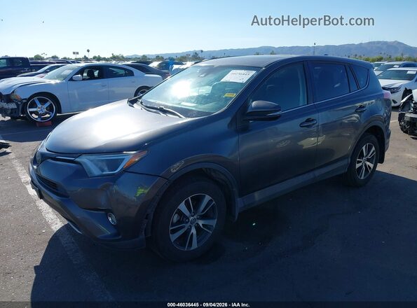 JTMWFREV1JJ172342 2018 TOYOTA RAV4 Gray წინა ხედი