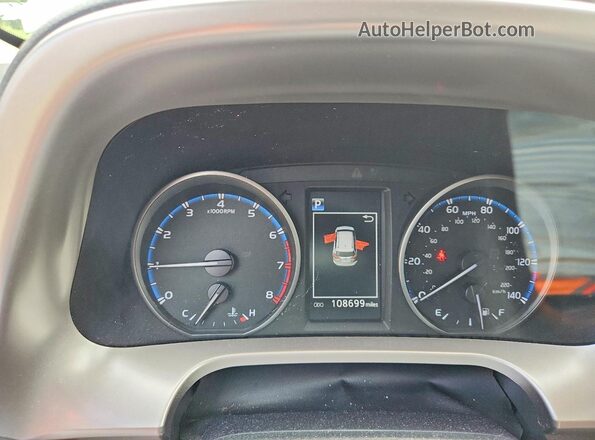 JTMWFREV1JJ201516 2018 TOYOTA RAV4 Gray Вид щитка приладів