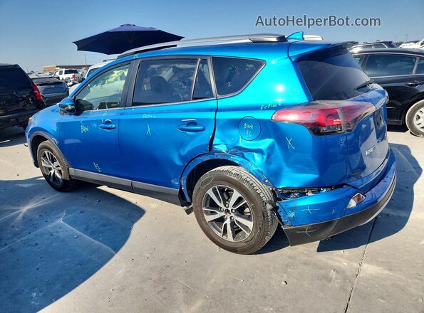 JTMWFREV6JJ724367 2018 TOYOTA RAV4 Синий Задняя левая четверть