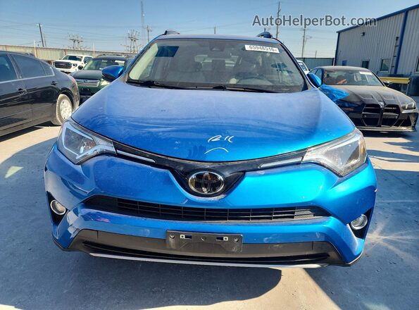 JTMWFREV6JJ724367 2018 TOYOTA RAV4 Синий Вид спереди