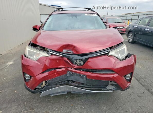 JTMWFREV7JD121765 2018 TOYOTA RAV4 Red Դիմացի տեսք