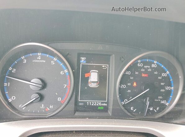 JTMWFREV7JD121765 2018 TOYOTA RAV4 Red Սարքավորումների վահանակի տեսք