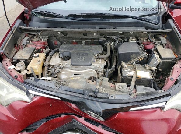 JTMWFREV7JD121765 2018 TOYOTA RAV4 Red Շարժիչի բաժամունքի տեսք