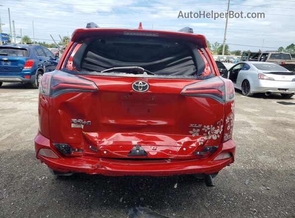 JTMWFREV9HJ142693 2017 TOYOTA RAV4 Red Rear view
