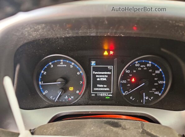 JTMWFREVXJD111389 2018 TOYOTA RAV4 Gray Вид щитка приладів