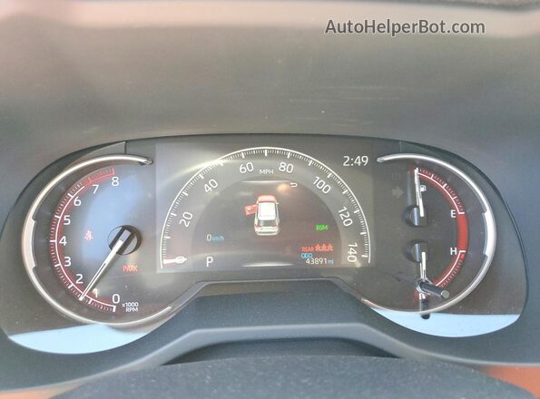 JTMY1RFV7LJ022342 2020 TOYOTA RAV4 Белый Вид щитка приборов