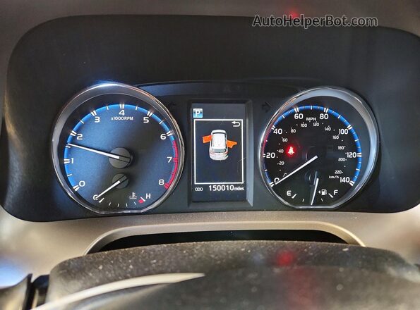 JTMYFREV3GJ070431 2016 TOYOTA RAV4 Red Widok zestawu wskaźników