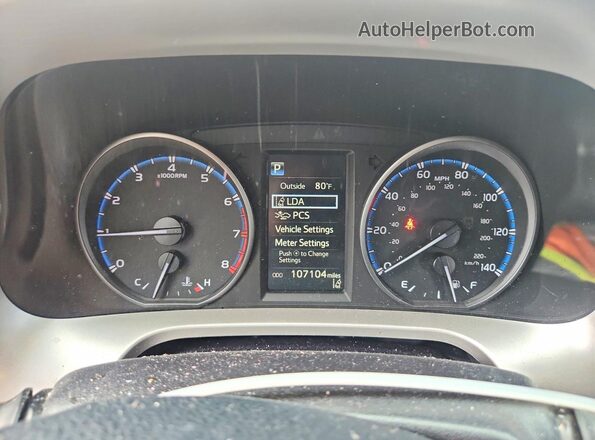 JTMZFREV3JJ187101 2018 TOYOTA RAV4 Silver Instrument cluster view