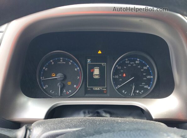 JTMZFREV4JJ150218 2018 TOYOTA RAV4 White Instrument cluster view