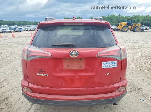 JTMZFREV6GJ082853 2016 TOYOTA RAV4 Red Вид ззаду