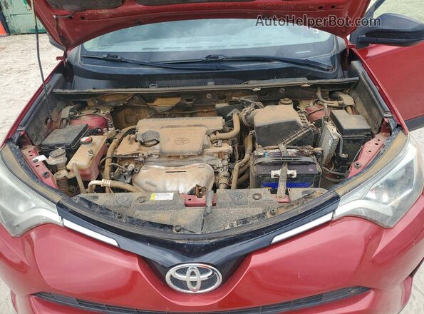 JTMZFREV6GJ082853 2016 TOYOTA RAV4 Red Вид задньої частини салону