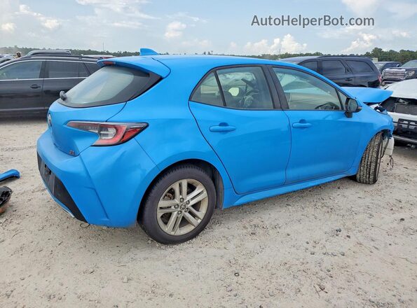 JTNB4MBE9M3134695 2021 TOYOTA COROLLA Blue Հետևի աջ