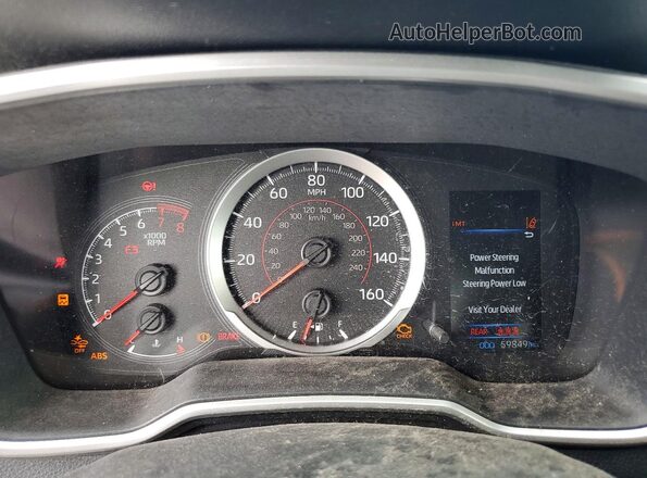 JTNB4MBE9M3134695 2021 TOYOTA COROLLA Blue Սարքավորումների վահանակի տեսք
